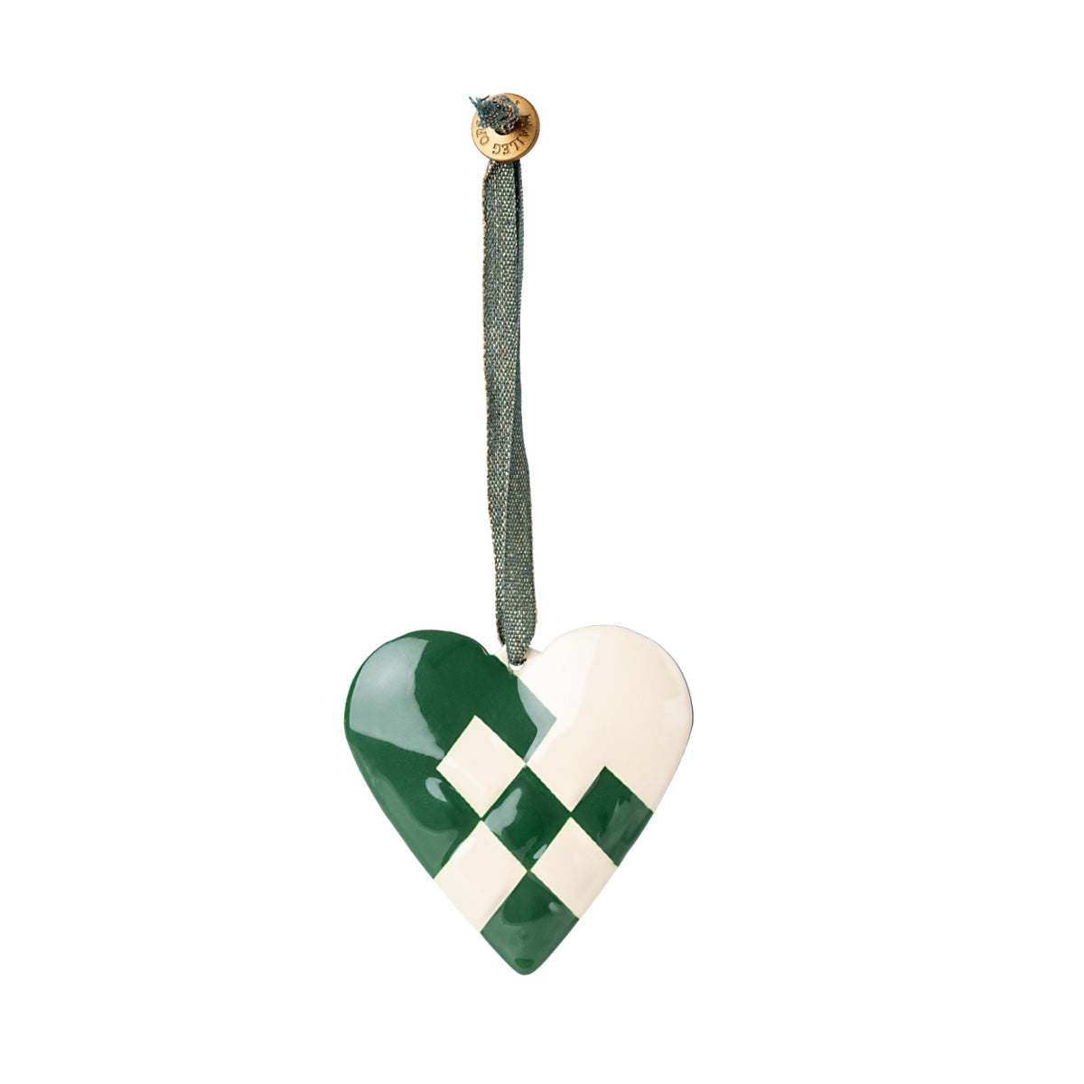 maileg-metal-ornament-heart-green