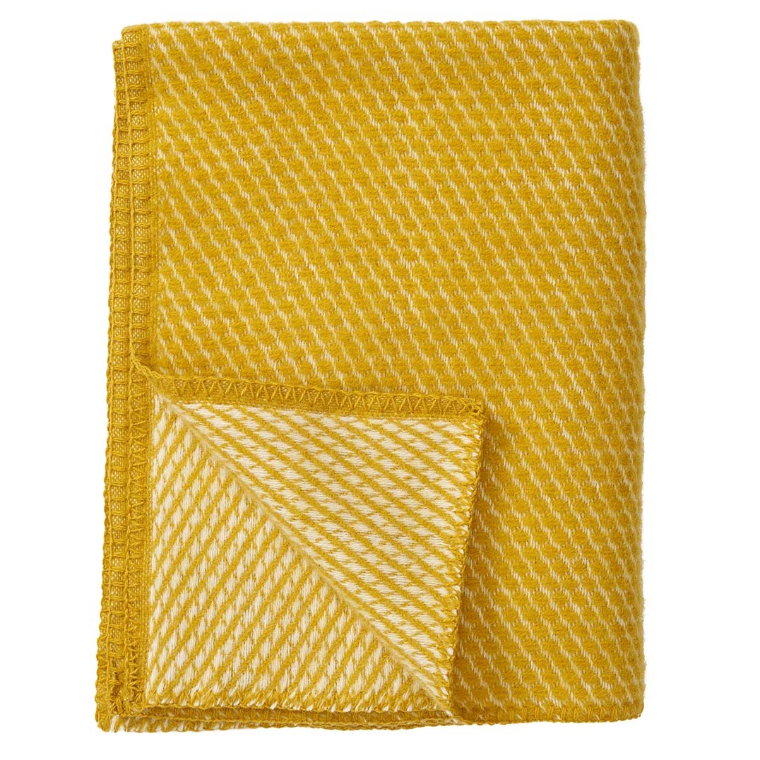 Klippan Velvet Midi Wool Throw Saffron
