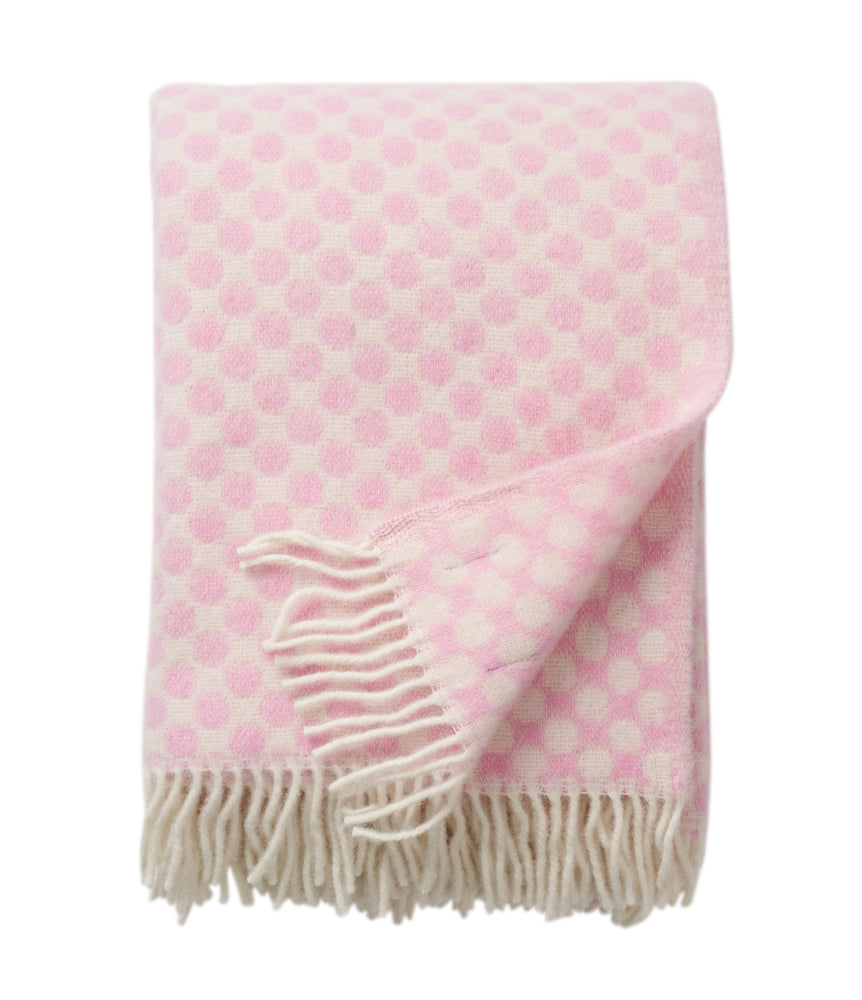 Klippan-gotland-dots-wool-blanketBlack