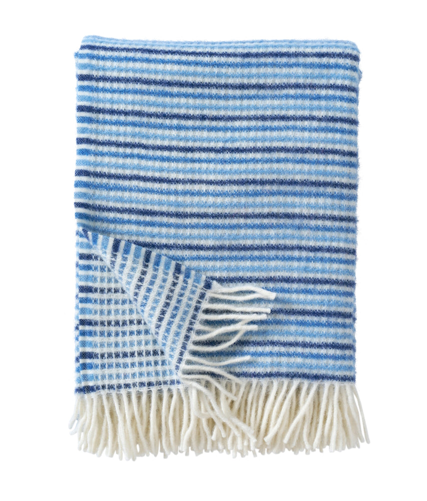 Klippan Tint Wool Blanket Blue