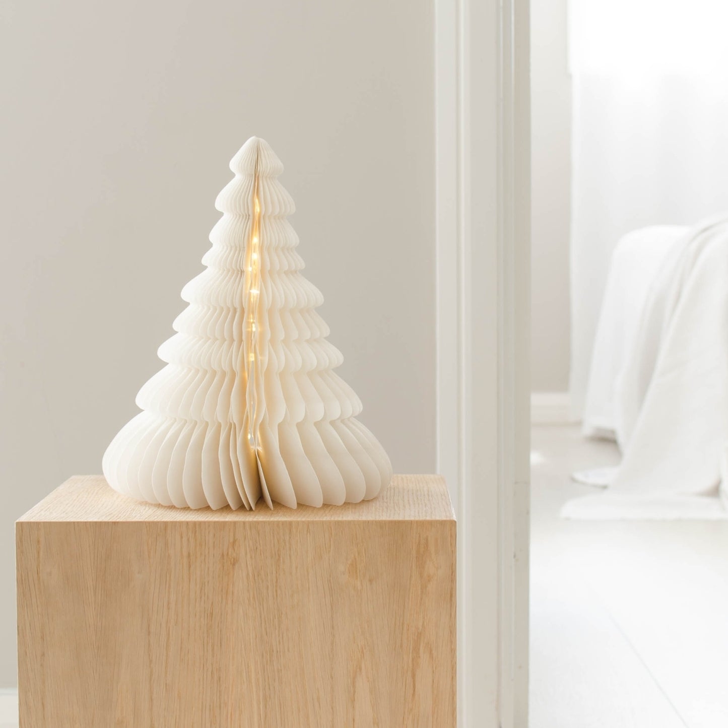 Paper Christmas Tree LED light 30cm