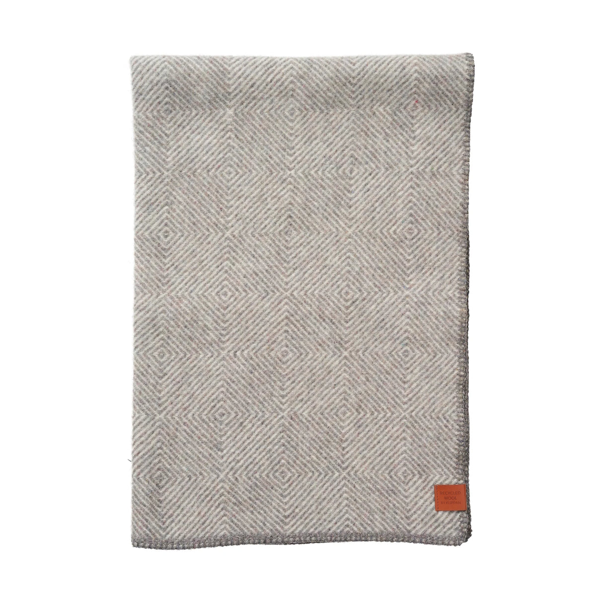 Klippan Gooseye Midi Wool Throw Grey