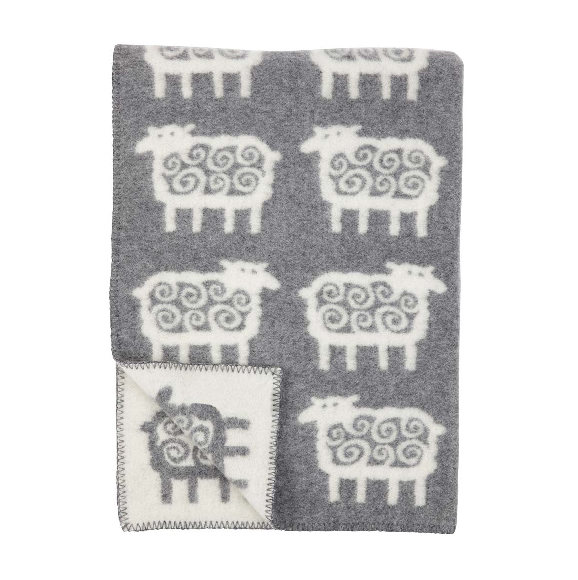 Klippan-sheep-organic-wool-baby-blanket-grey