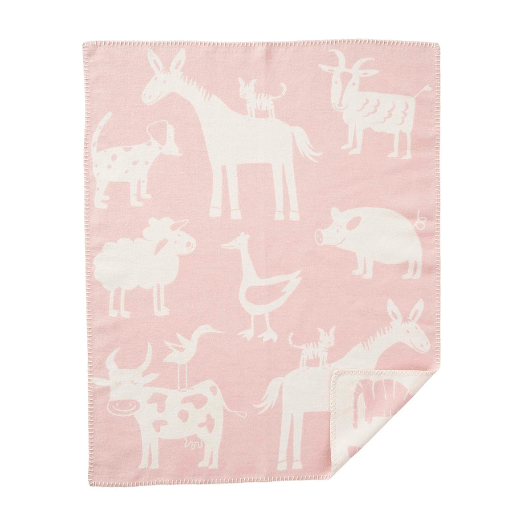 Klippan Farm Organic Cotton Baby Blanket Pink
