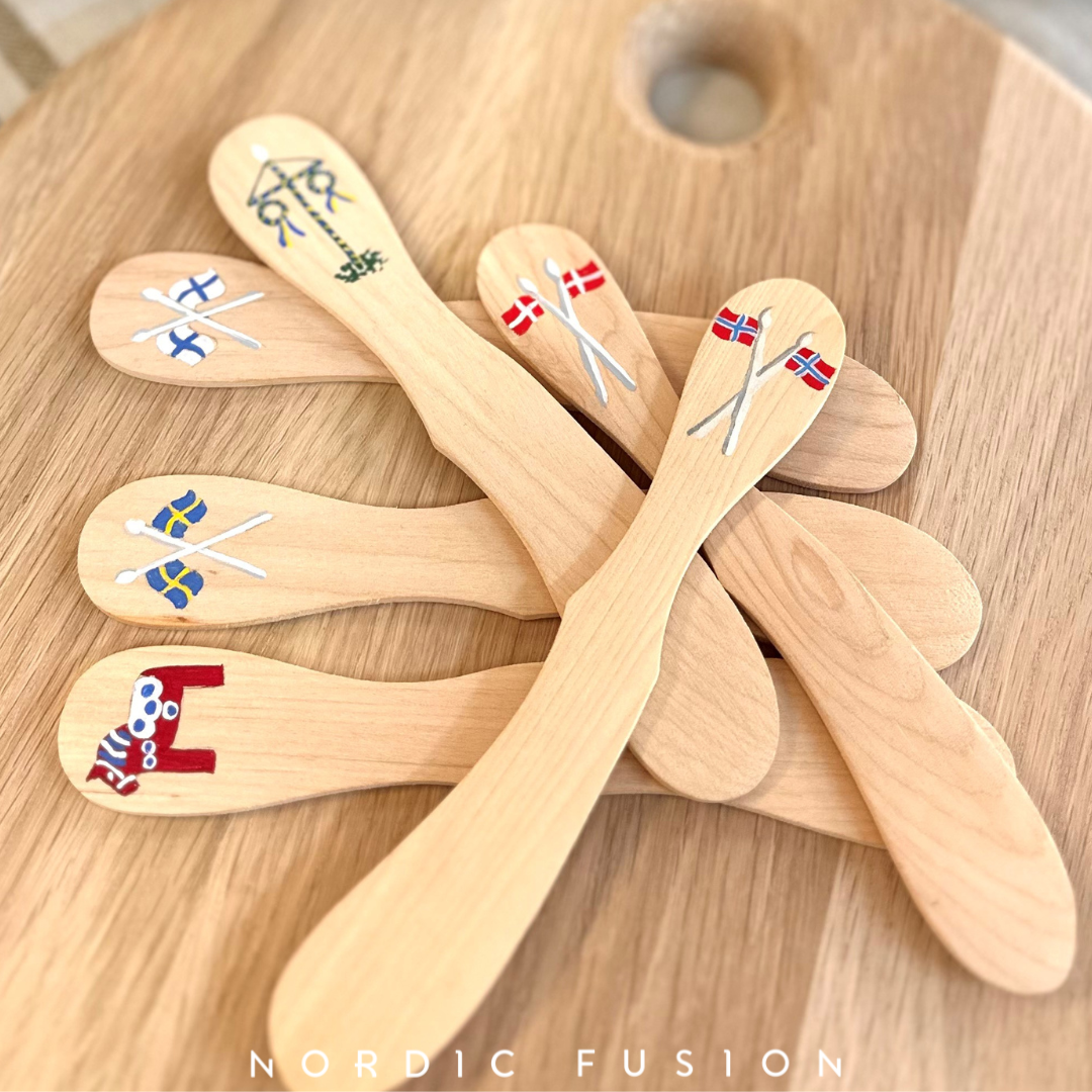 Butter Knife Dala Horse Red