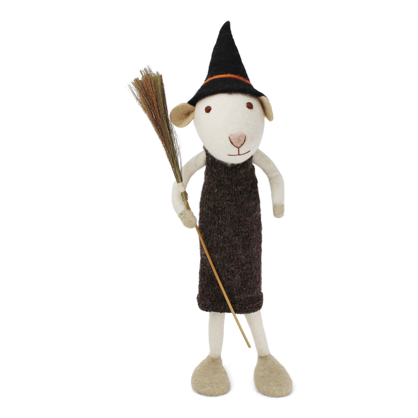 Gry&Sif-mouse-girl-extra-large-white-w-hat-broom