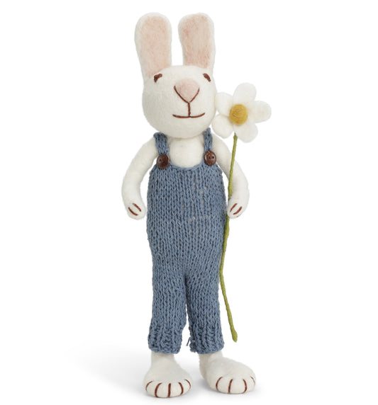 Gry & Sif Bunny XL White pants & daisy