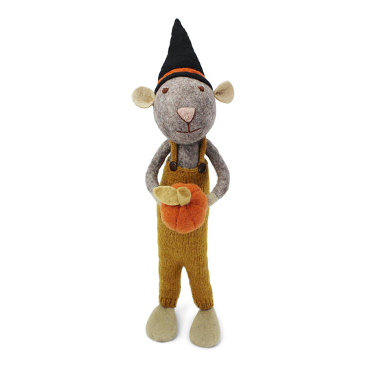 Gry & Sif Mouse Boy Extra Large Grey w/Pumpkin