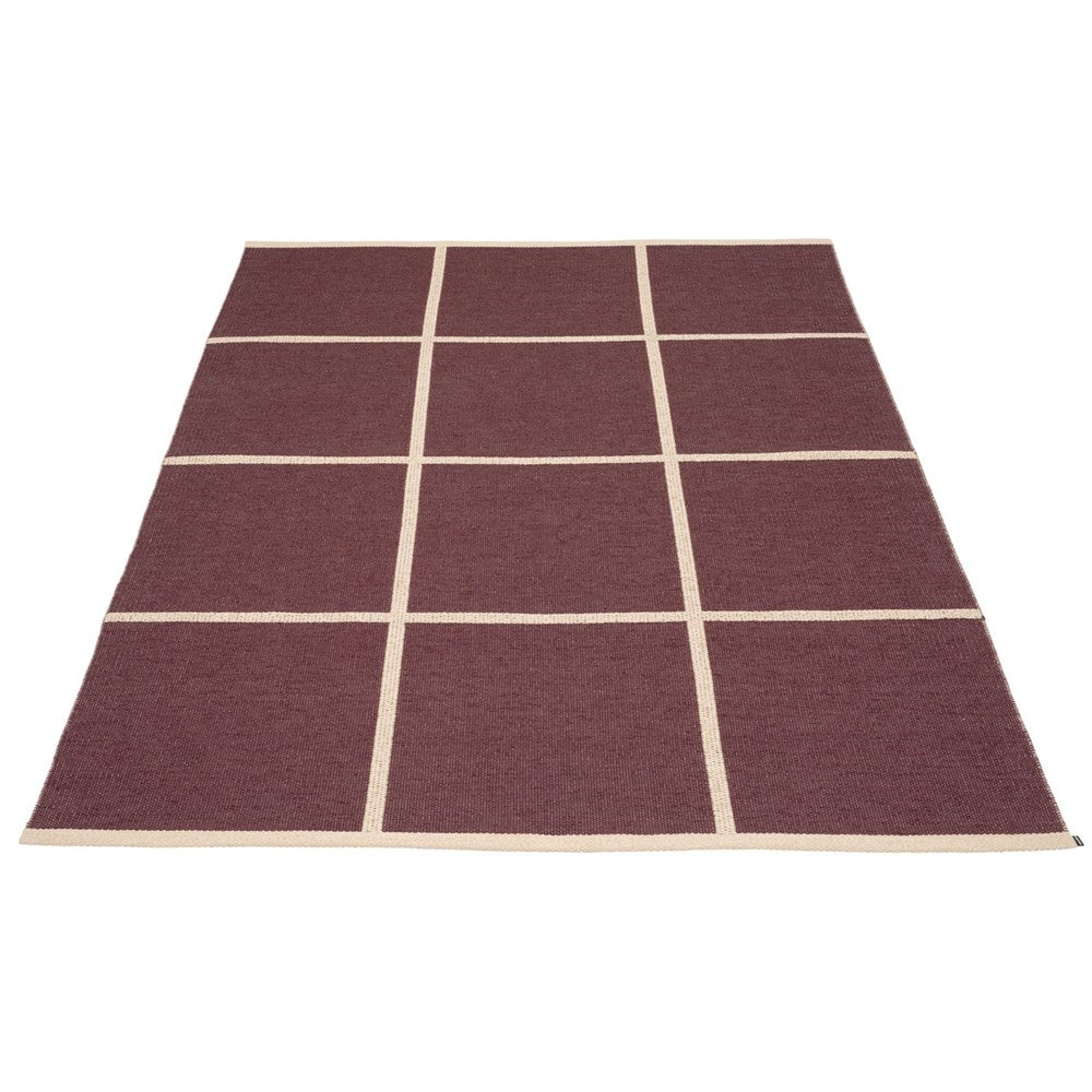 Pappelina Rug Criss Burgundy 180x260