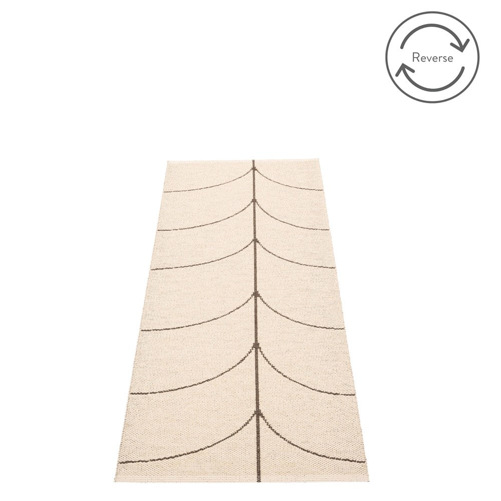 Pappelina Rug Leif Dark Brown