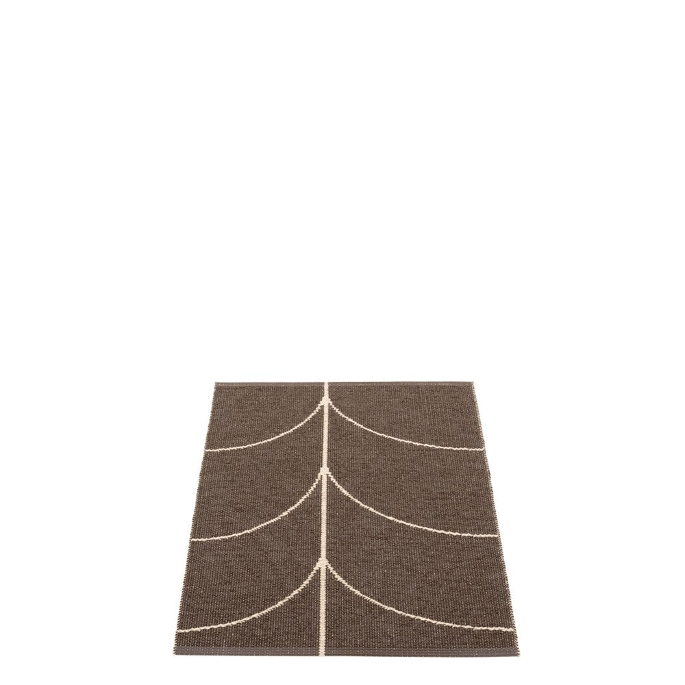 Pappelina Rug Leif Dark Brown 70x90