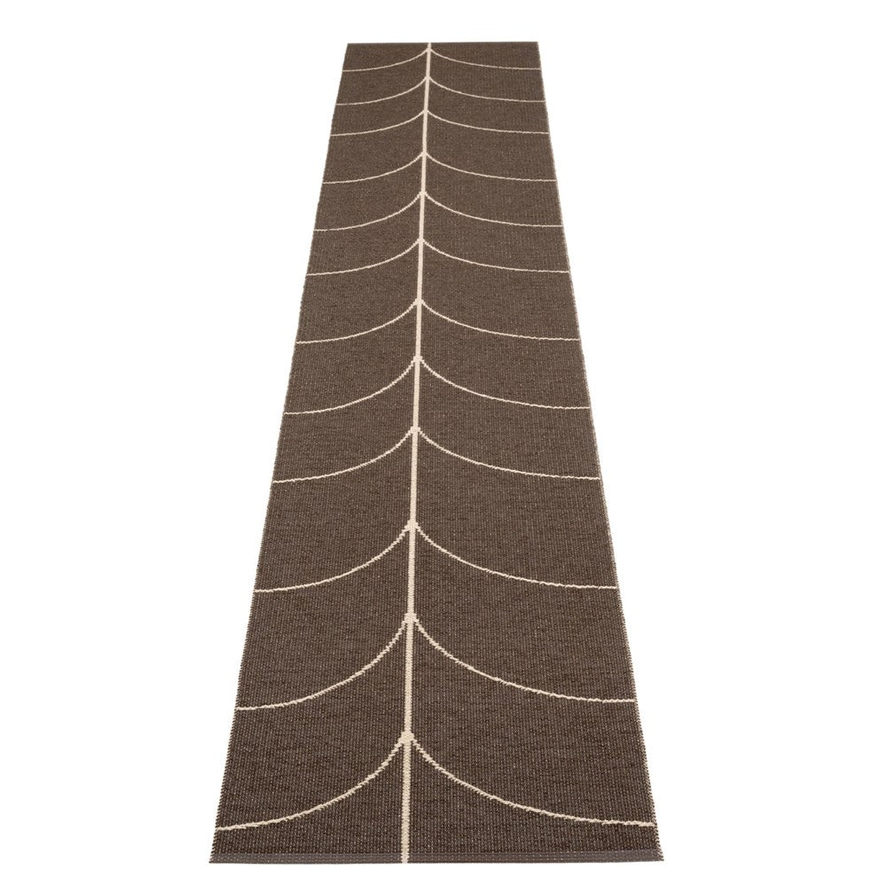 Pappelina Rug Leif Dark Brown 70x360