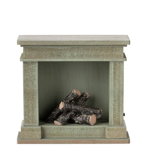 Maileg Fireplace Miniature Dusty Green