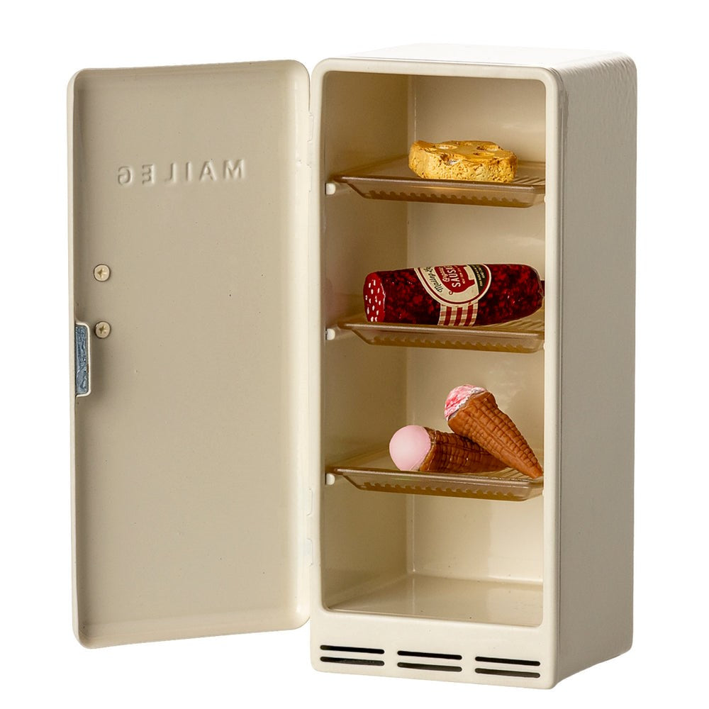 Maileg Fridge Mouse Off White