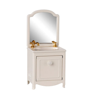 Maileg Sink Dresser Mouse Off White