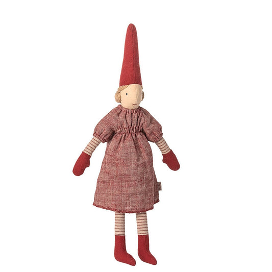 Maileg Pixy Size 2 Girl Red Dress