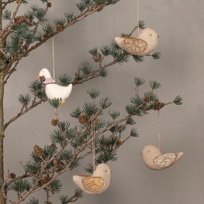 Maileg Bird Ornament Mable Latte