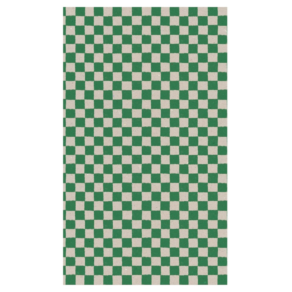 Maileg Gift Wrap Checker Green 10m