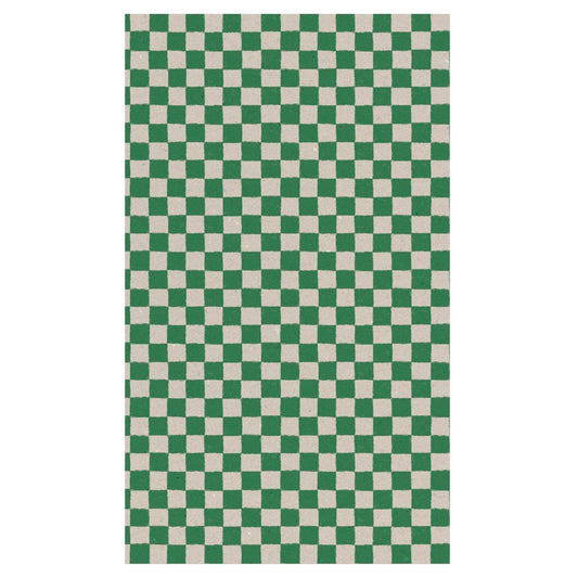 Maileg Gift Wrap Checker Green 10m