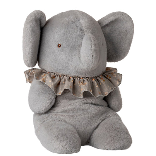 Maileg Elephant Plush Big Blue Grey