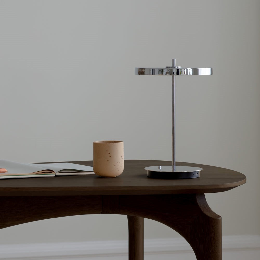 Umage Asteria Move Table Lamp Monochrome Steel