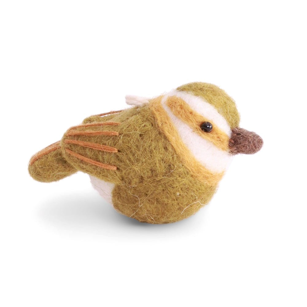 Gry & Sif Spinus Bird Decoration Moss Green