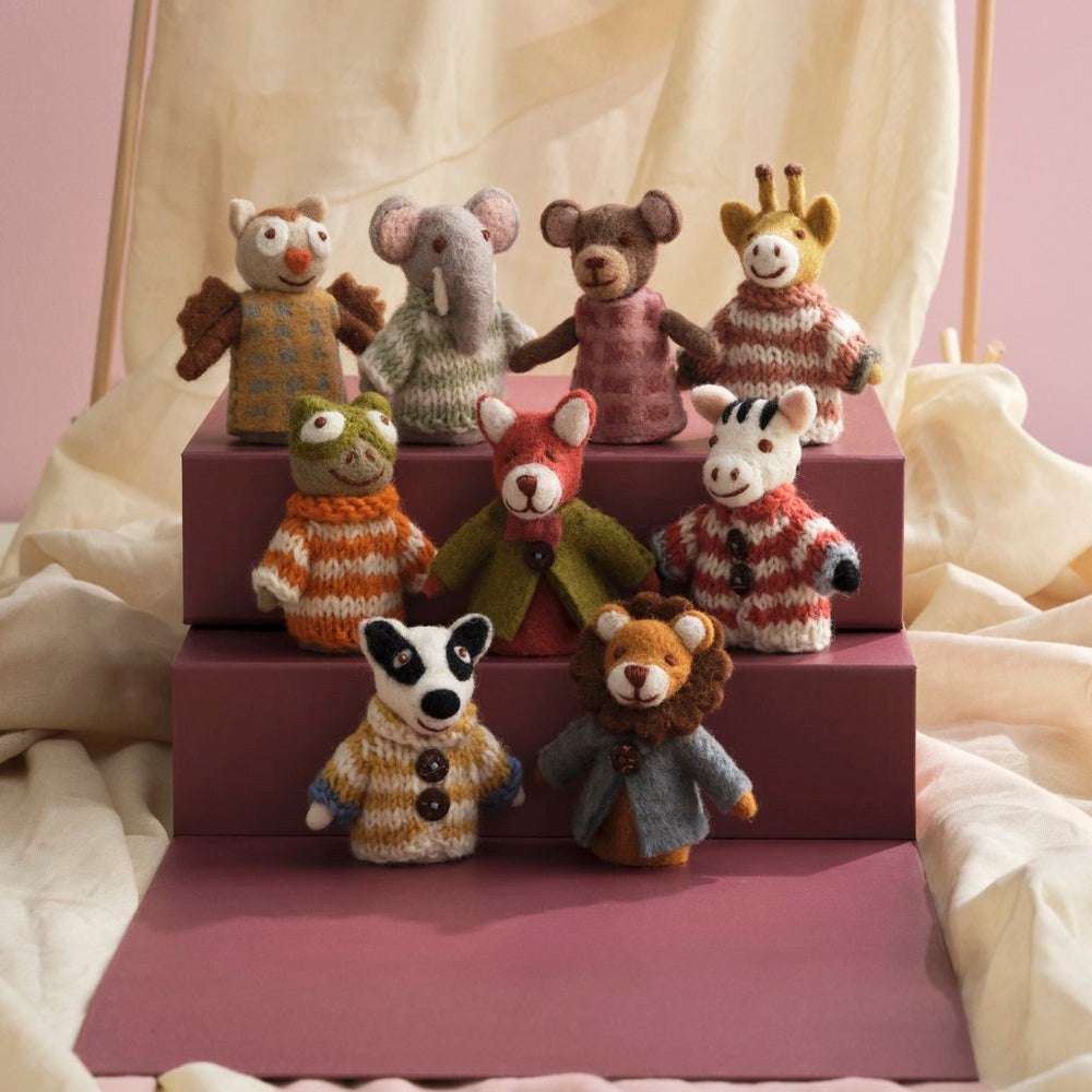 Gry & Sif Felted Finger Puppet Range