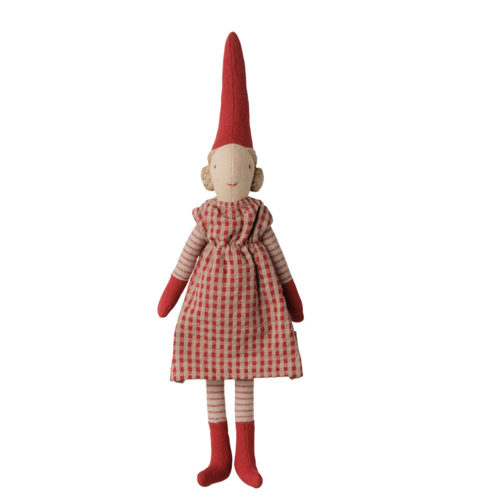 Maileg Pixy Size 1 Girl Red Dress