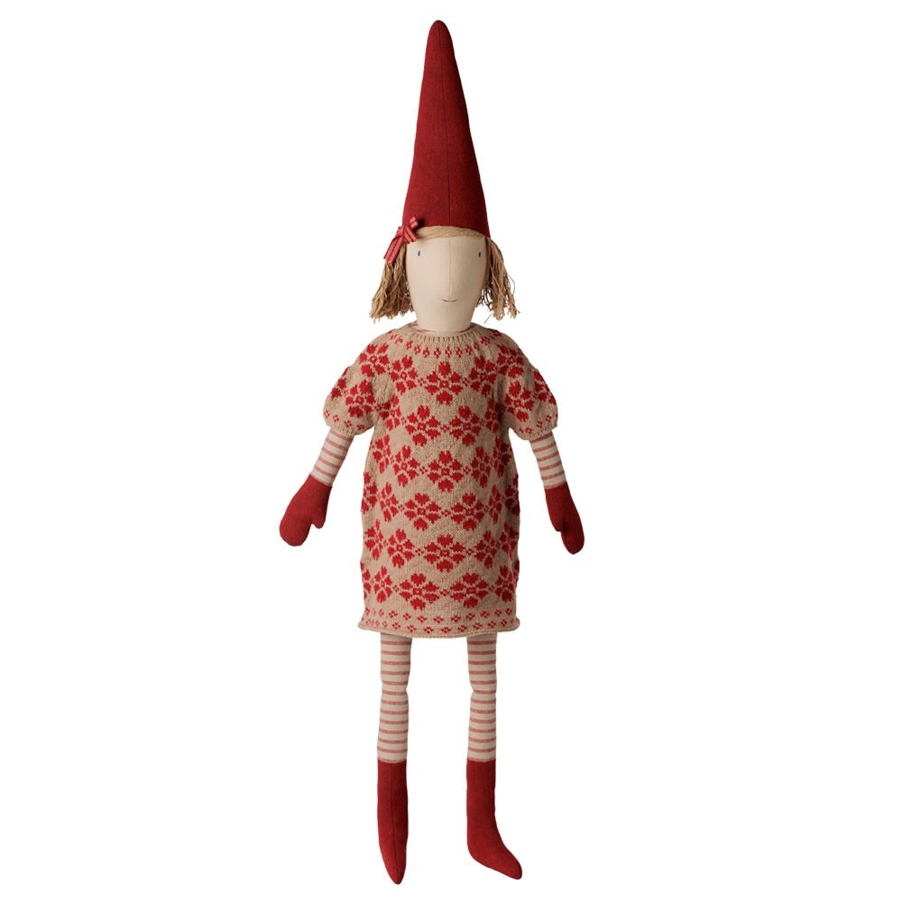 Maileg Pixy Size 5 Girl Knitted Flower Dress