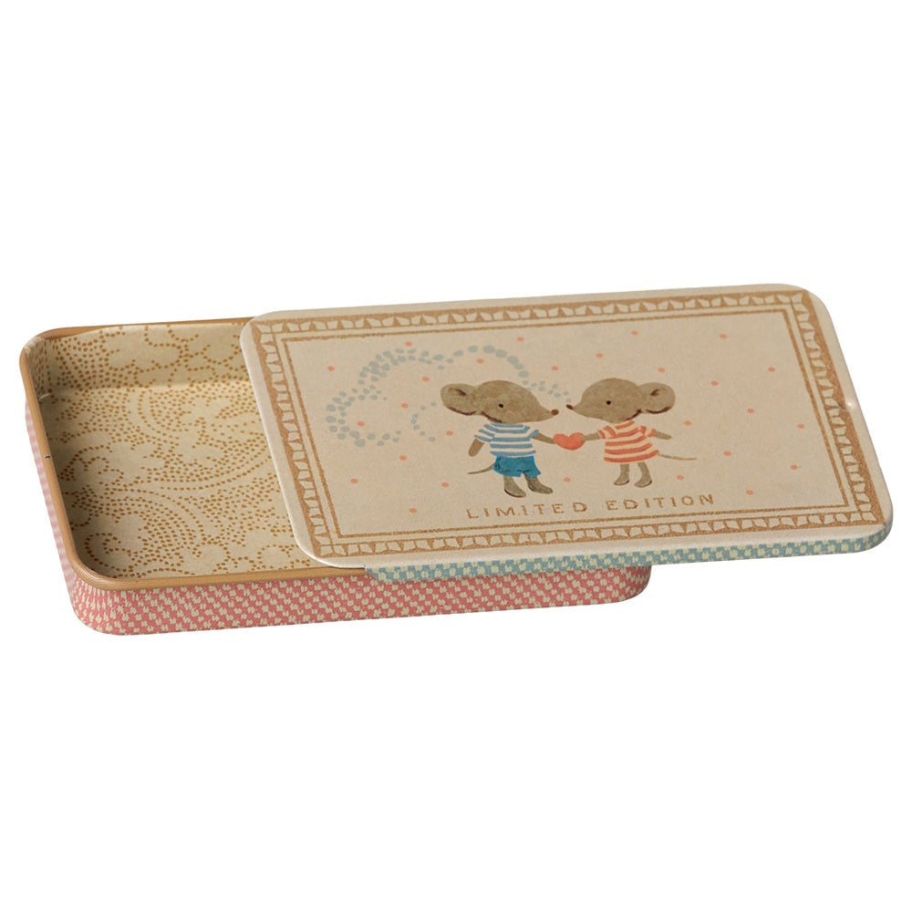 Maileg Metal Box Sliding Lid Mice