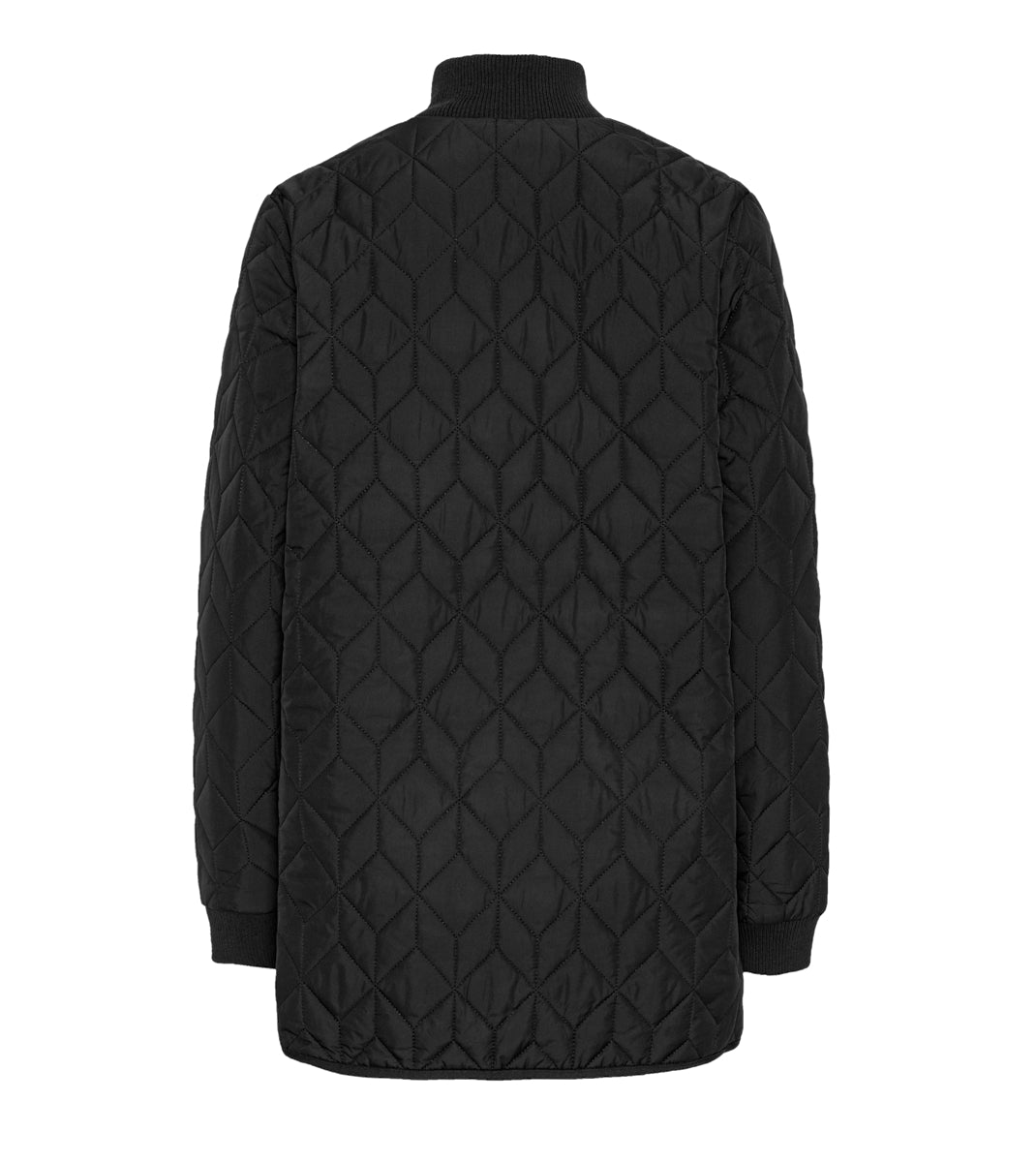 Short Quilt Jacket Black