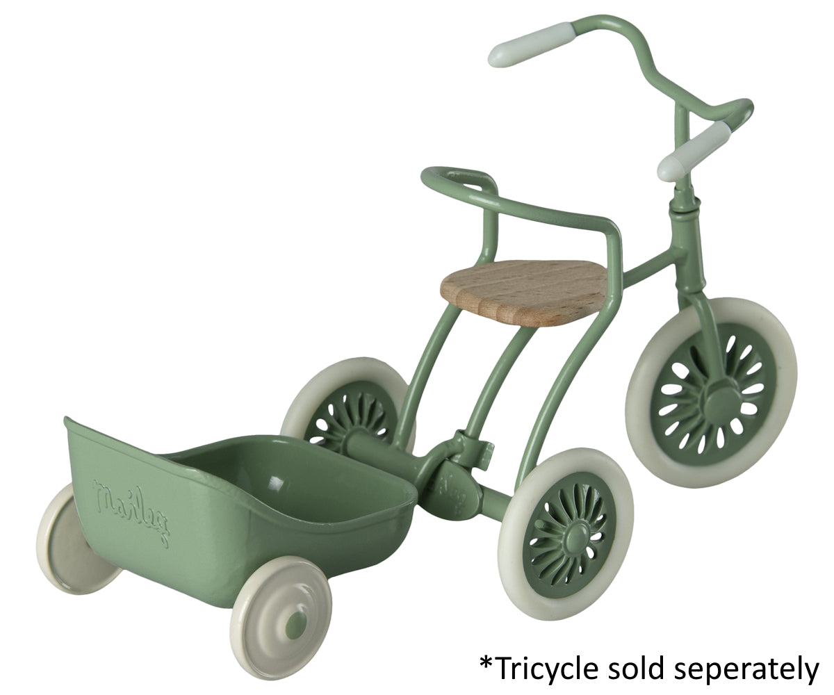 Maileg Tricycle Trailer Mouse Green