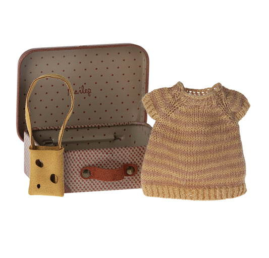Maileg Dress and Bag in Suitcase Big Sister