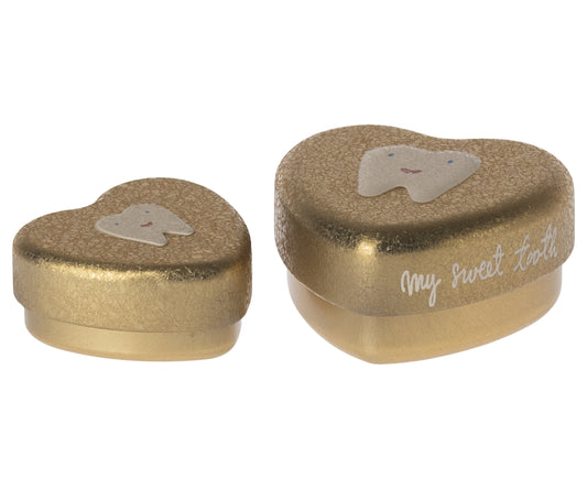 Maileg Tooth Box Set Gold 2pack
