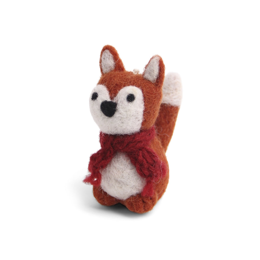 Gry & Sif Fox with Scarf Felt Decoration