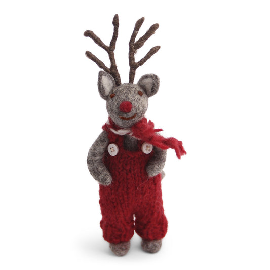Gry & Sif Rudolf Small Grey with Red Pants