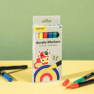Crateit Markers 1mm 6pk