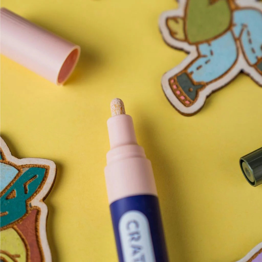 Crateit Pastel Markers 1mm 6pk