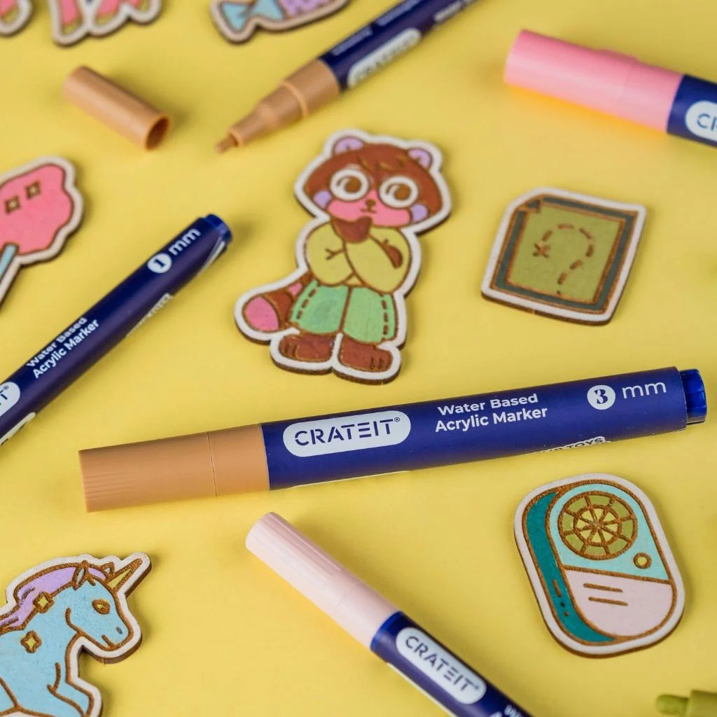 Crateit Nature Markers 3mm 6pk