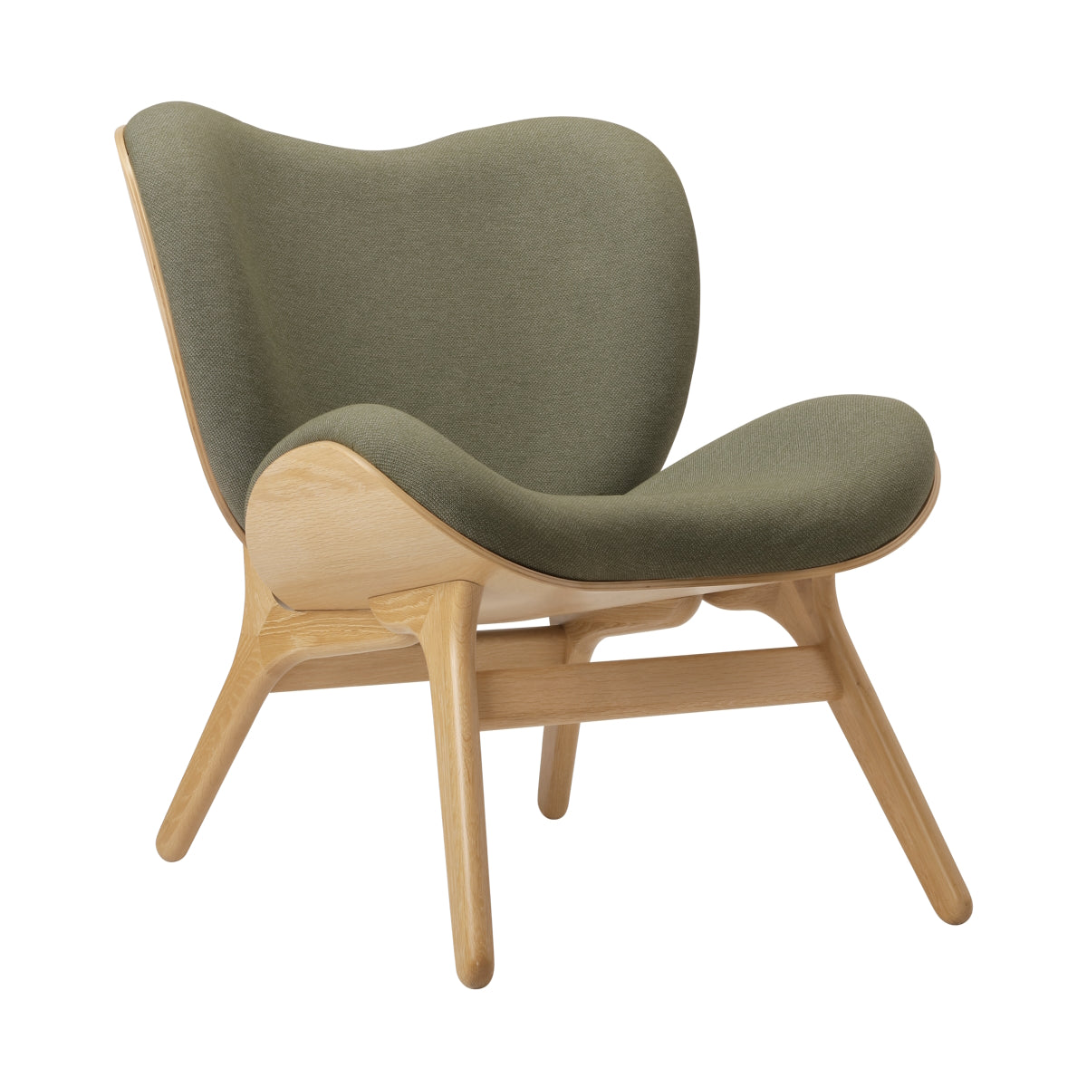 A Conversation Piece Lounge Chair Low Oak