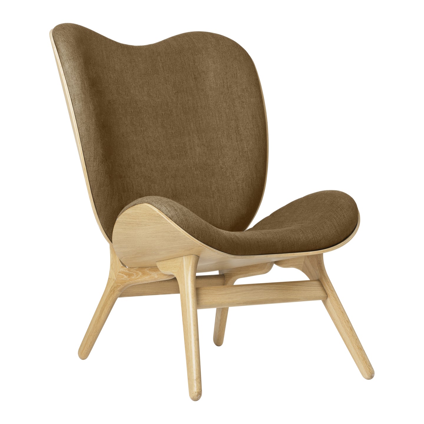 A Conversation Piece Lounge Chair Tall Oak