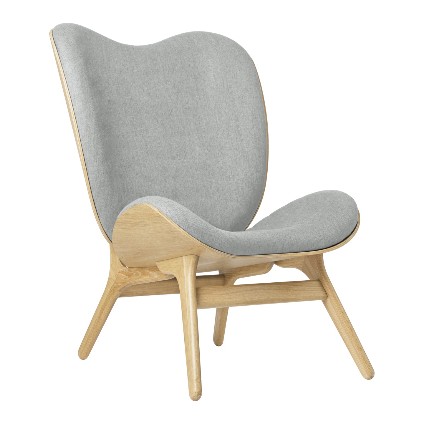 A Conversation Piece Lounge Chair Tall Oak