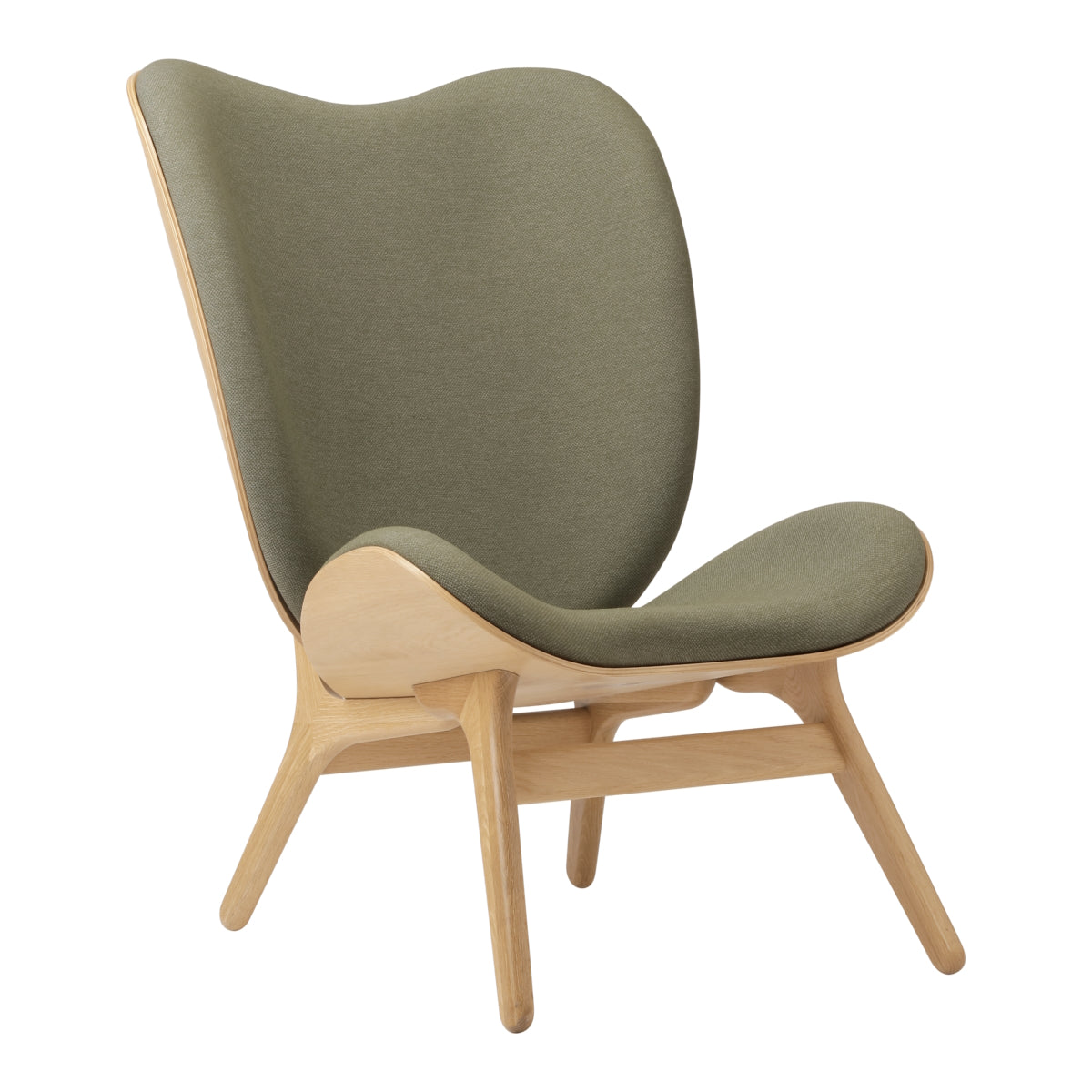 A Conversation Piece Lounge Chair Tall Oak