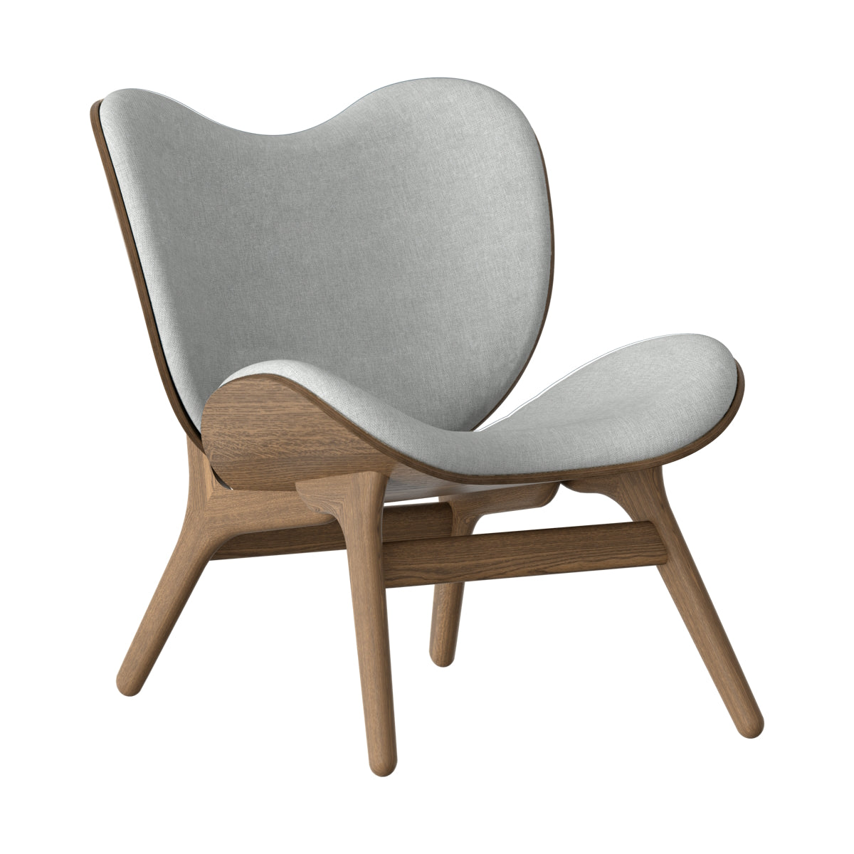 A Conversation Piece Lounge Chair Low Dark Oak