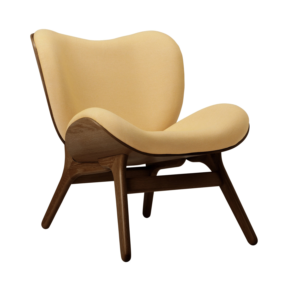 Umage-a-conversation-piece-lounge-chair-low-dark-oakLeatherCognac