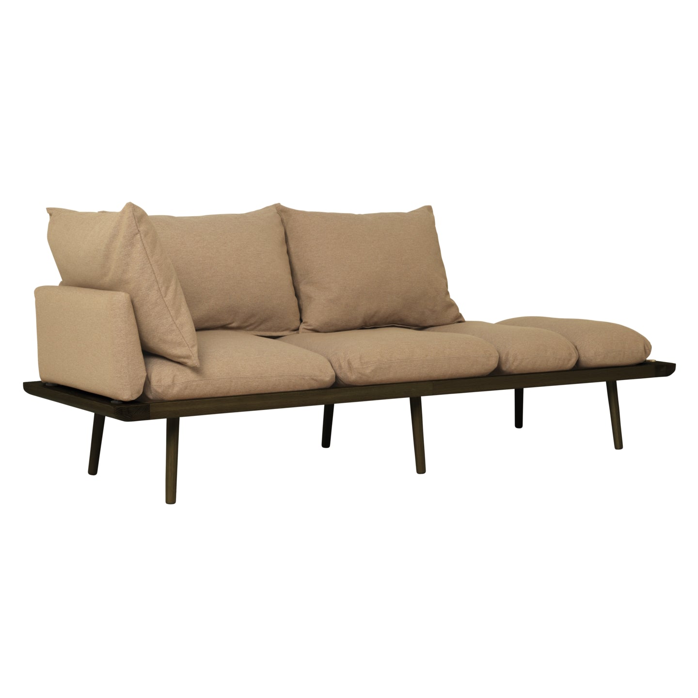 Lounge Around 3 Seater Sofa Dark Oak