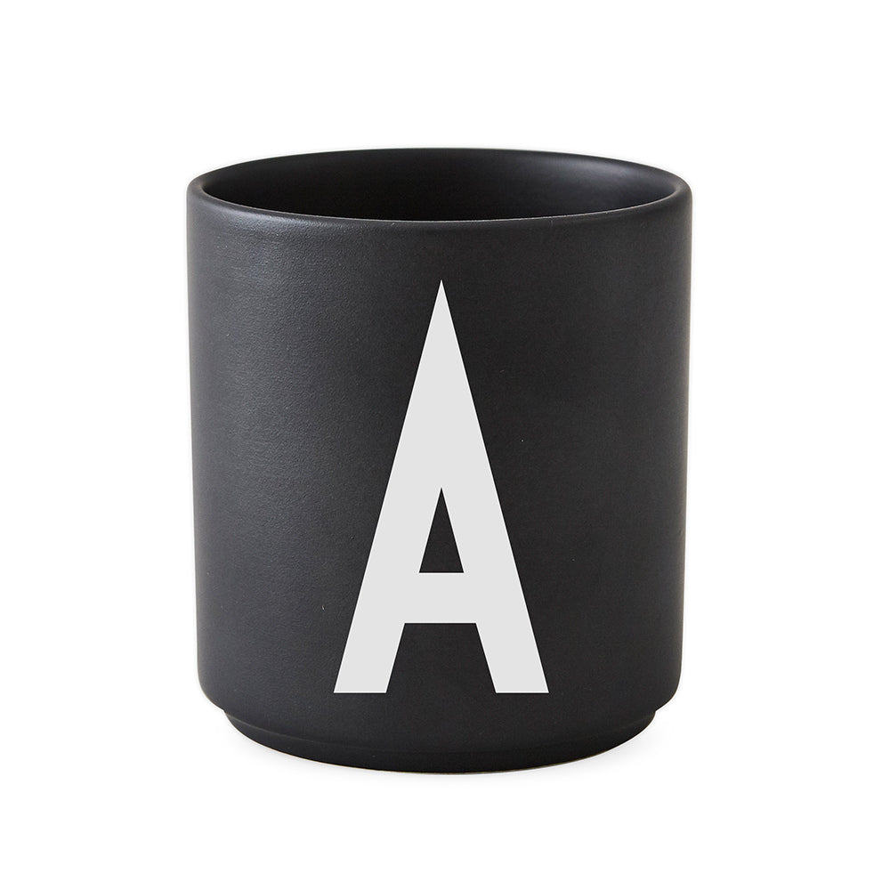 Porcelain Cup black A-Z