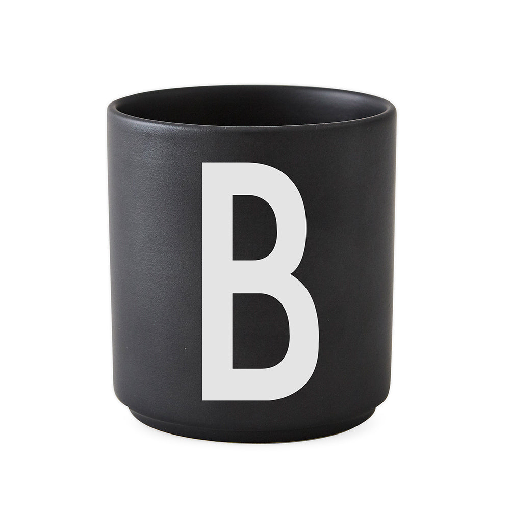 Porcelain Cup black A-Z