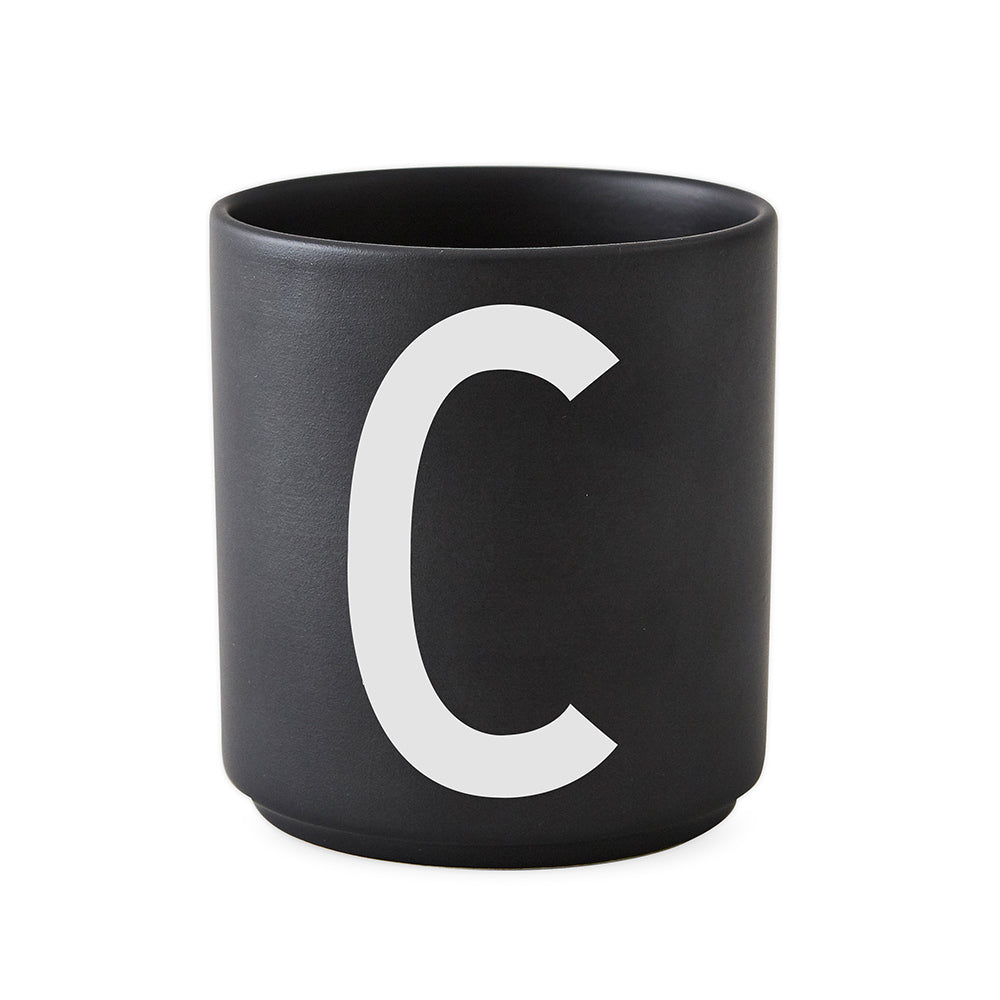 Porcelain Cup black A-Z