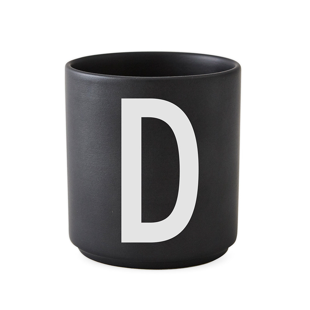 Porcelain Cup black A-Z